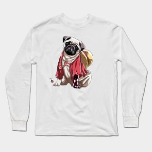 Monkey d pug Long Sleeve T-Shirt